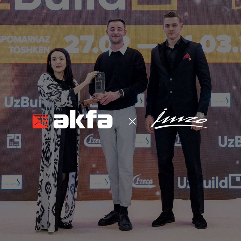 AKFA и IMZO получили награду в номинации «Лучший дизайн корпоративного стенда» на выставке UzBuild 2024